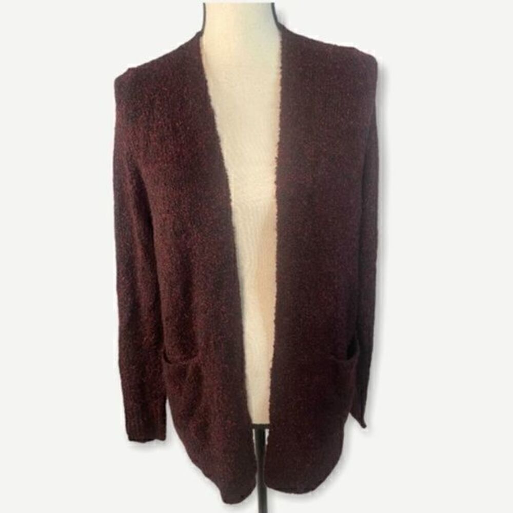 BP Boucle Cardigan Burgundy Small